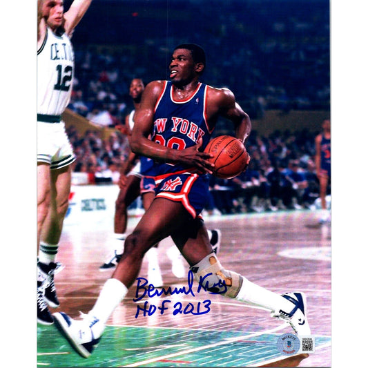 Bernard King Hand Signed 8x10 Photo New York Knicks BECKETT NBA HOF 2013