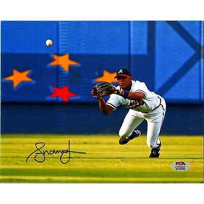 Andruw Jones Hand Signed 8x10 Photo Picture Atlanta Braves PSA/DNA MLB
