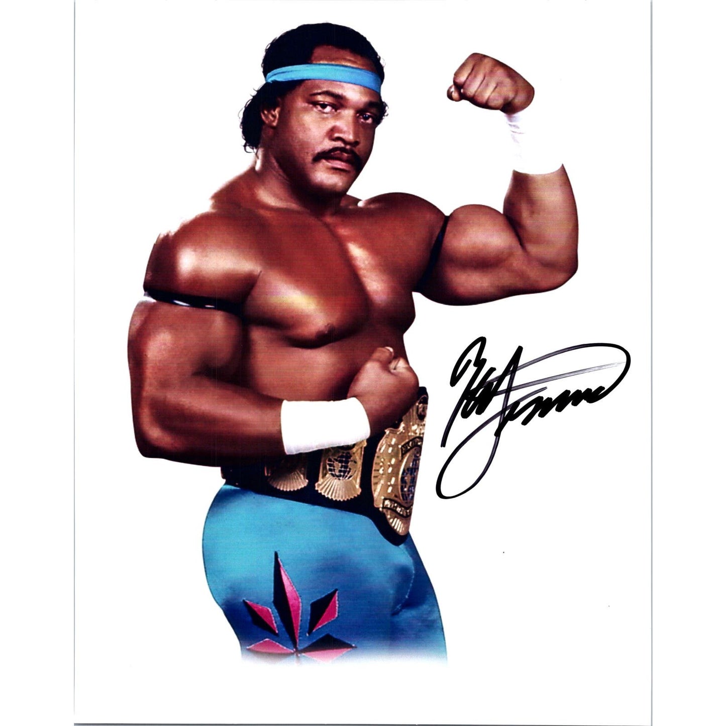 Ron Simmons Signed 8x10 Photo WWF WWE - Beckett Authenticated